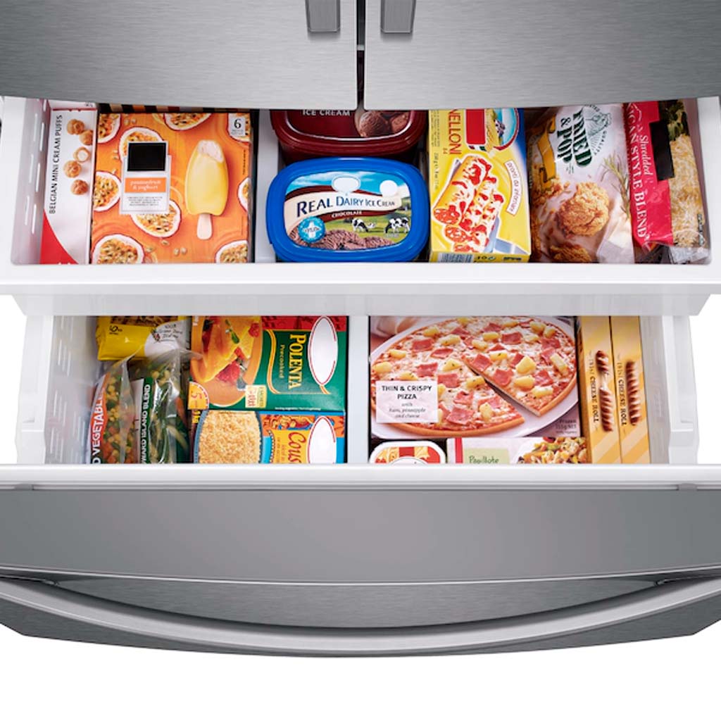 27 Cu. Ft. Large Capacity 3-Door French Door Refrigerator With External Water & Ice Dispenser