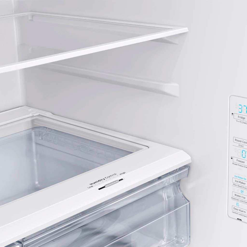 27 Cu. Ft. Large Capacity 3-Door French Door Refrigerator With External Water & Ice Dispenser