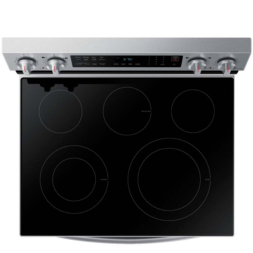 Samsung - 6.3 Cu. Ft. Freestanding Electric Range With Wifi, No-Preheat Air Fry & Convection - Stainless Steel