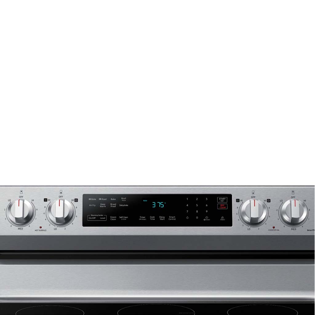 Samsung - 6.3 Cu. Ft. Freestanding Electric Range With Wifi, No-Preheat Air Fry & Convection - Stainless Steel