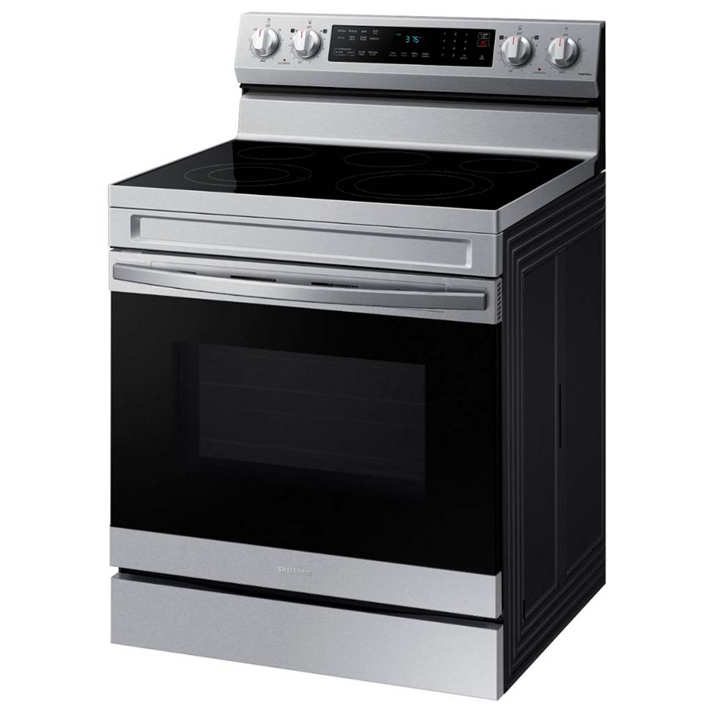 Samsung - 6.3 Cu. Ft. Freestanding Electric Range With Wifi, No-Preheat Air Fry & Convection - Stainless Steel