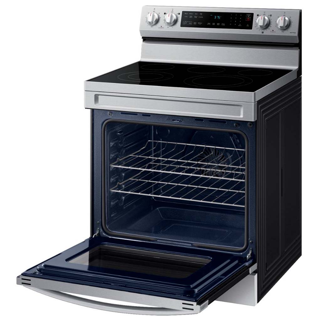 Samsung - 6.3 Cu. Ft. Freestanding Electric Range With Wifi, No-Preheat Air Fry & Convection - Stainless Steel