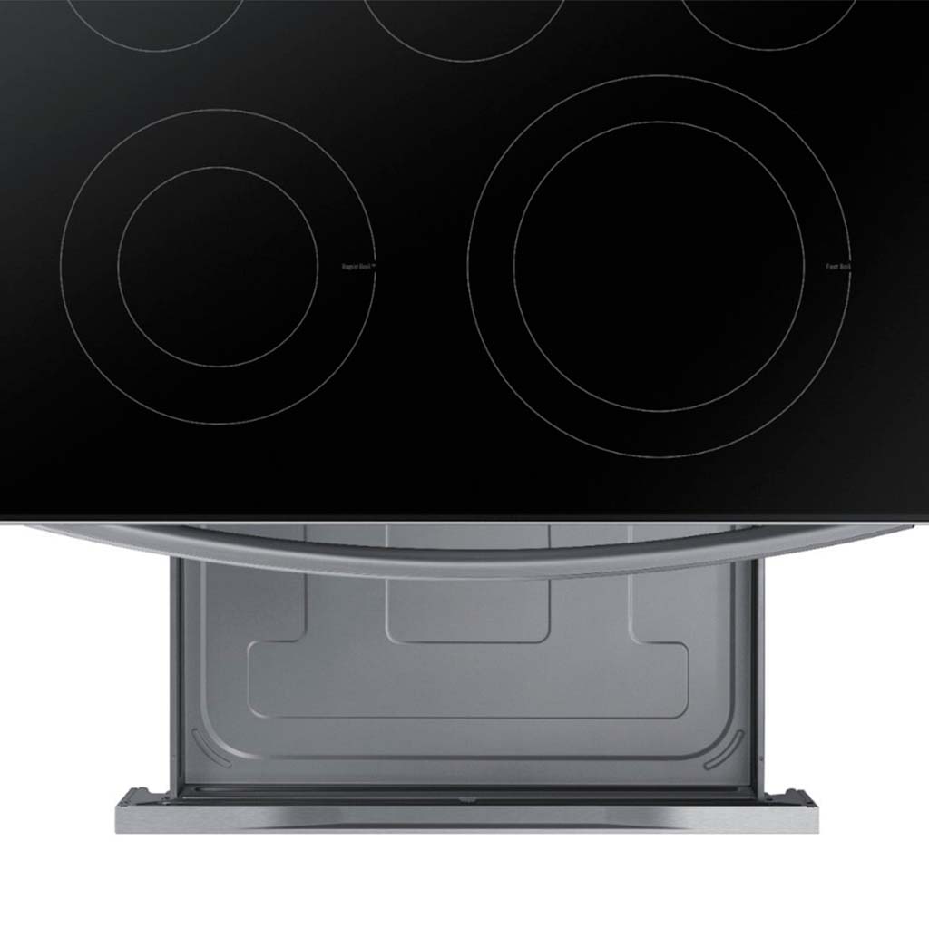 Samsung - 6.3 Cu. Ft. Freestanding Electric Range With Wifi, No-Preheat Air Fry & Convection - Stainless Steel
