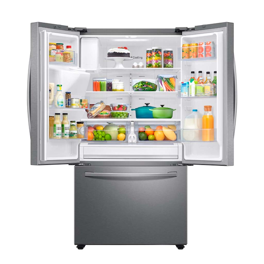 27 Cu. Ft. Large Capacity 3-Door French Door Refrigerator With External Water & Ice Dispenser